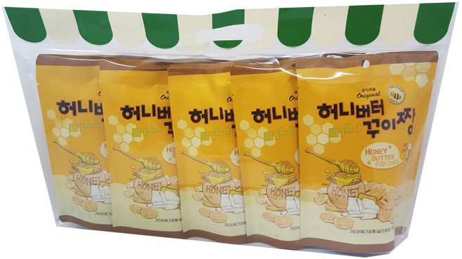 마이징어 허니버터 미니꾸이짱 오리지날 간식, 30g, 5개, 5개