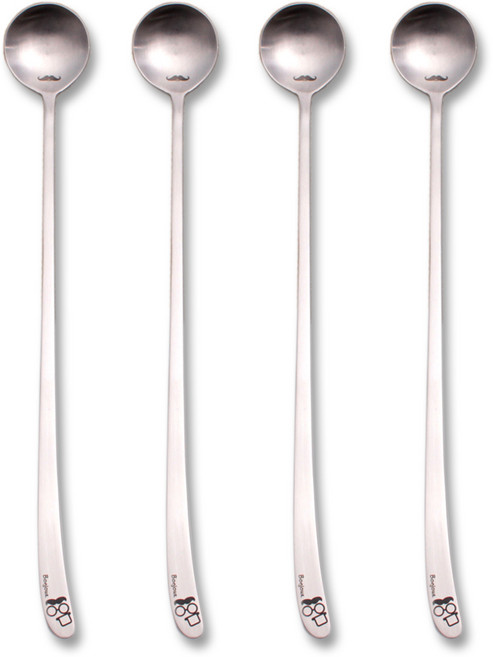 라온누리 봉쥬 칵테일 롱스푼, 혼합색상, 4개