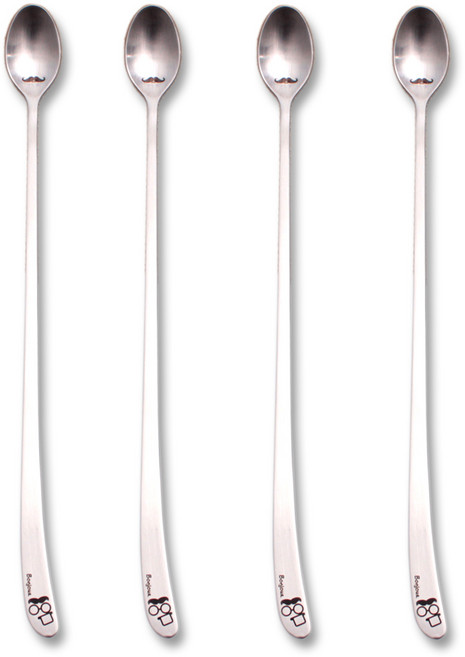 라온누리 봉쥬 롱스푼, 혼합색상, 4개