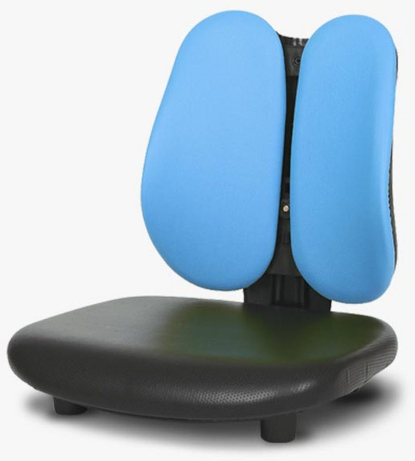 체어포커스 엠보좌식 EM00 기본형 인조가죽의자, 블루