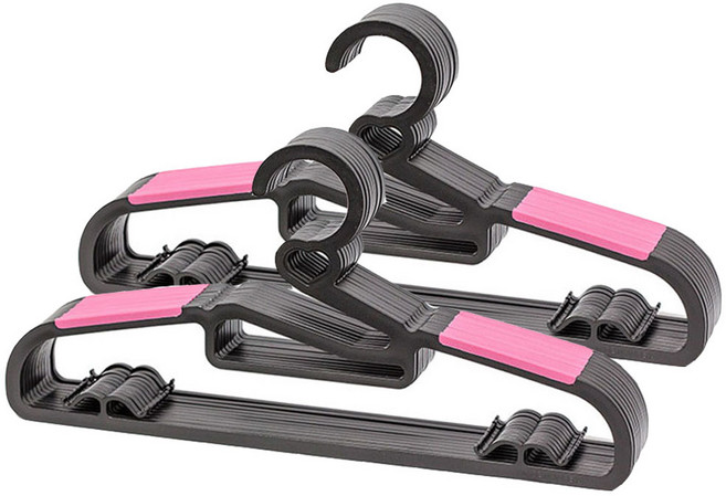 데코즈인 하트 논슬립 옷걸이, 핑크, 30개