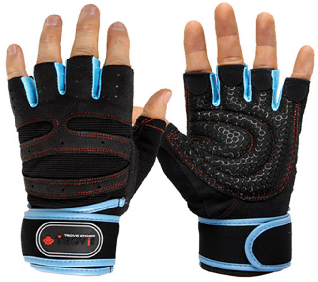 트로비스 TG8500 헬스장갑, 블루, 1세트
