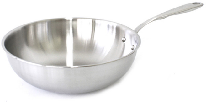 HANIL STAINLESS STEEL 高品質5層結構不鏽鋼炒鍋, 26cm, 1個
