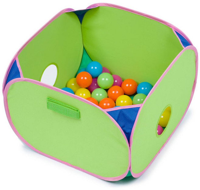 마샬 팝앤플레이 미니놀이터 + 플레이볼 소동물 장난감, 혼합 색상, 1세트