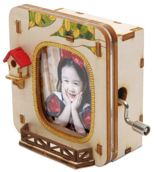 영공방 오르골 액자 숲 입체퍼즐, 혼합색상, 1개