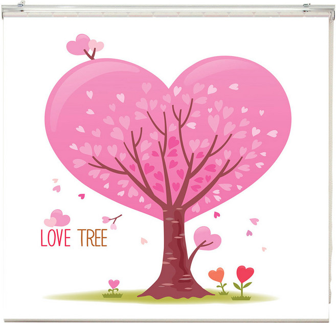 GNG롤스크린 러브트리 암막 롤스크린