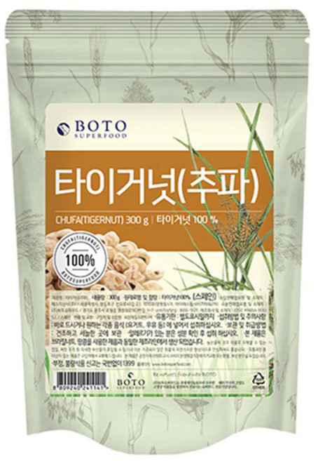 보뚜슈퍼푸드 타이거넛 추파, 300g, 1개