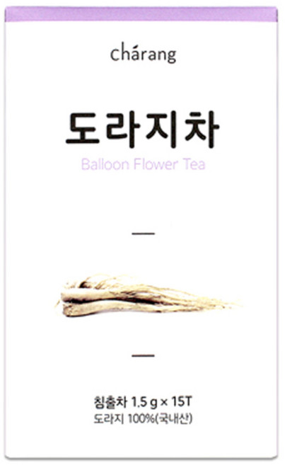 차랑 도라지차, 1.5g, 1개, 15개입