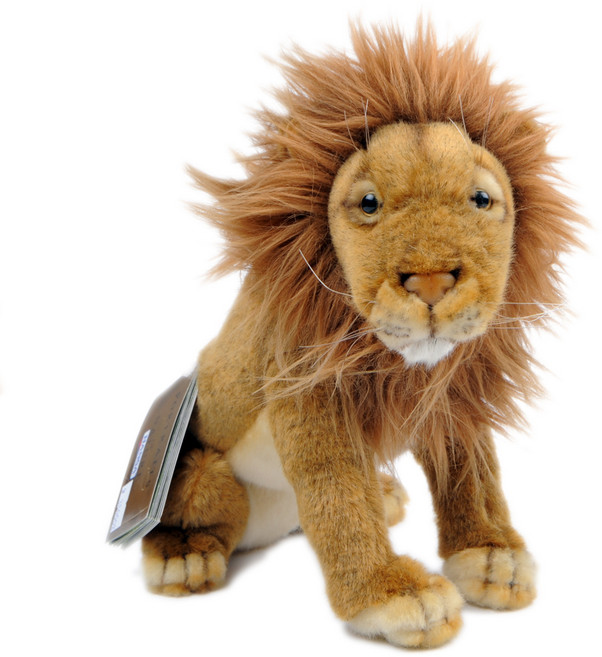한사토이 동물인형 3937 사자 Lion Sitting, 25cm, 갈색, 1개