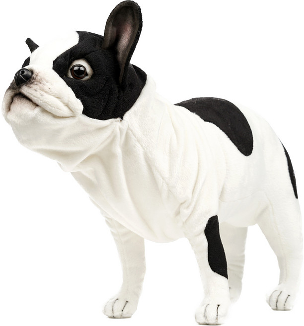 한사토이 동물인형 6601 프렌치 불독 French Bulldog Black&White, 33cm, 흰색, 1개