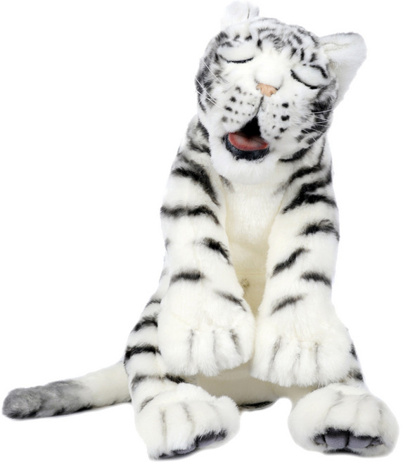 한사토이 동물인형 4798 잠자는 아기백호 Tiger Cub White Sleeping, 40cm, 흰색, 1개