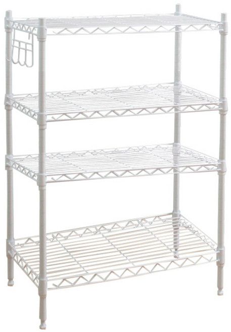 메탈 선반수납장 4단 750, 화이트