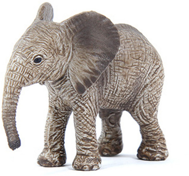 슐라이히 새끼 아프리카 코끼리 SL14763 피규어, 1개