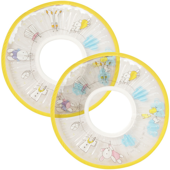 아가드 유아 샴푸모자, 투명옐로우, 2개