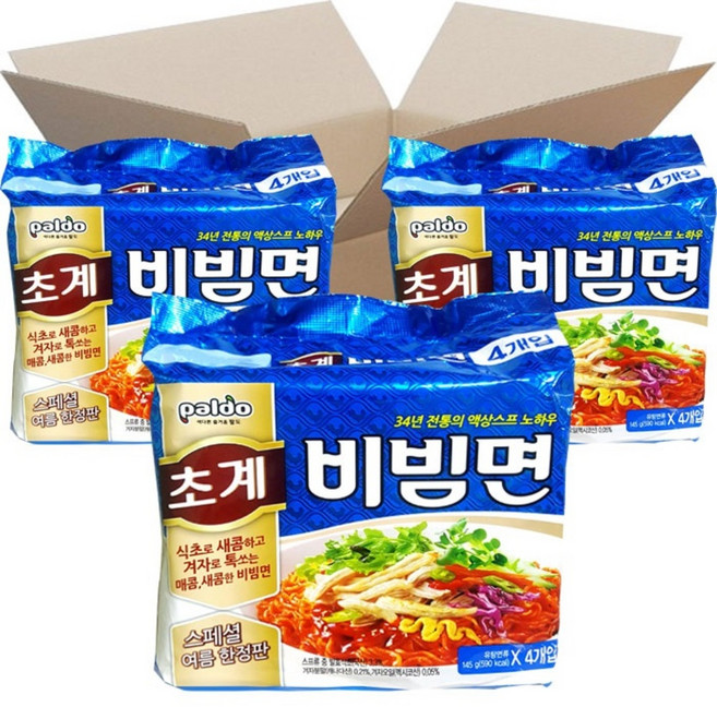 팔도 초계 비빔면 145g, 12개