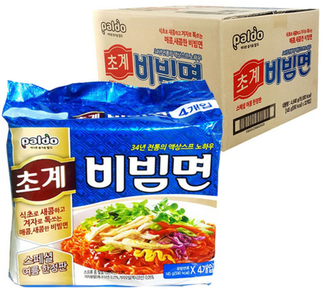 팔도 초계 비빔면 145g, 32개