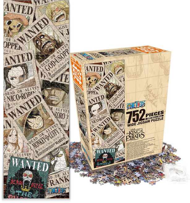 학산문화사 원피스 직소퍼즐, 752피스, NEW 현상수배, 1개