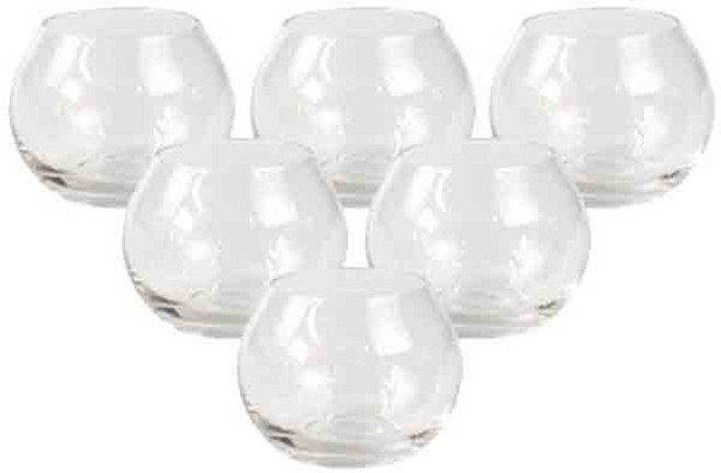 글라스코 애플컵 미니유리화병 6p, 투명