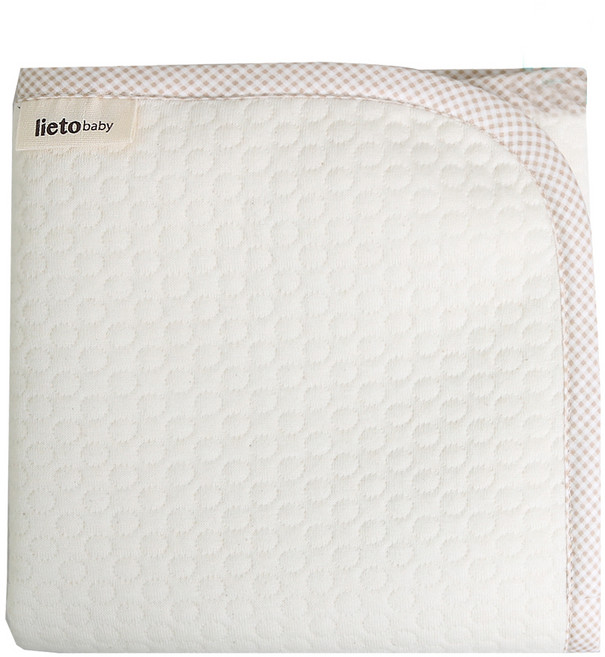 리에또 유아용 양면방수요, 브라운체크, 1개