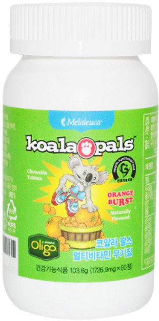 멜라루카 코알라팔스 멀티비타민 무기질, 1개, 103.6g