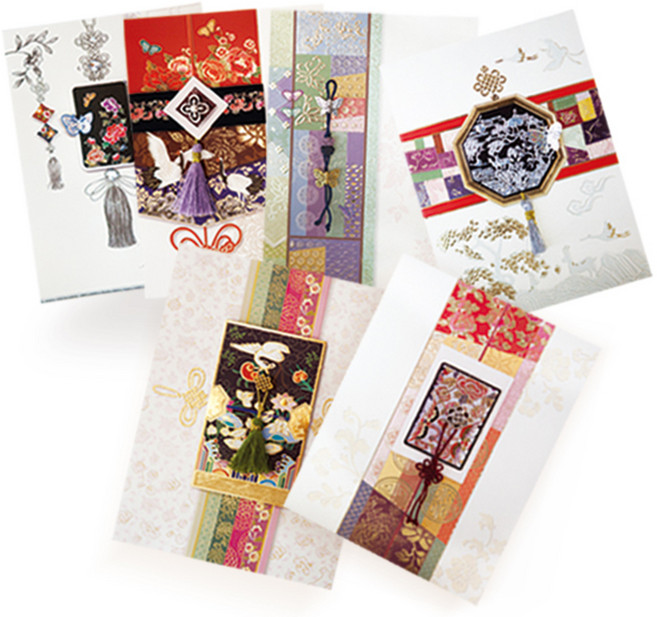 프롬앤투 매듭 6종 카드 세트 ft220, 혼합 색상, 1세트