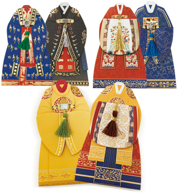 프롬앤투 전통예복 6종 카드 세트 ft303, 혼합 색상, 1세트