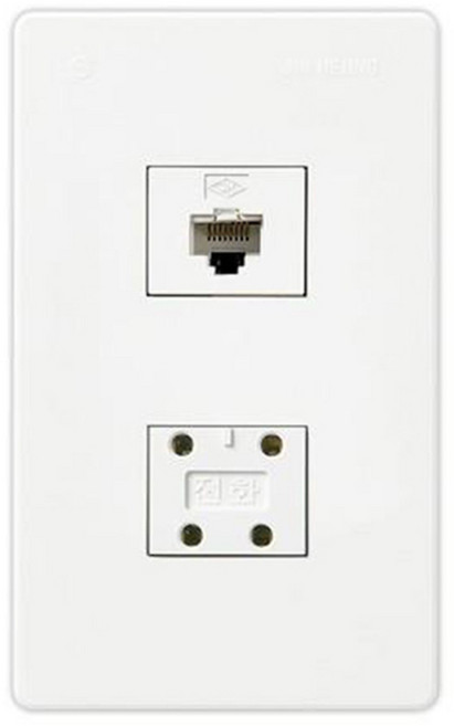 진흥전기 V시리즈 전화 4p 모듈라 8p, 1세트