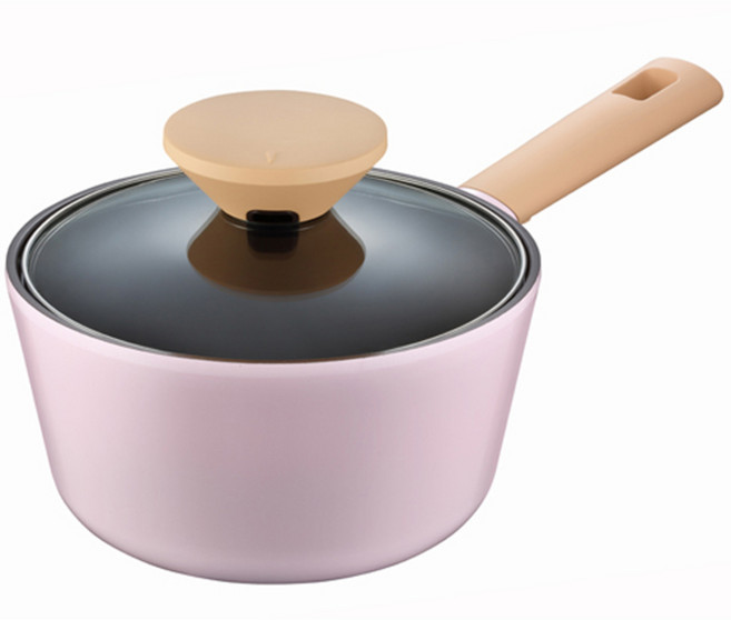 PN풍년 블리스 노르딕 뷰 편수냄비 BNVPT-18B, 18cm, 코튼핑크, 1개