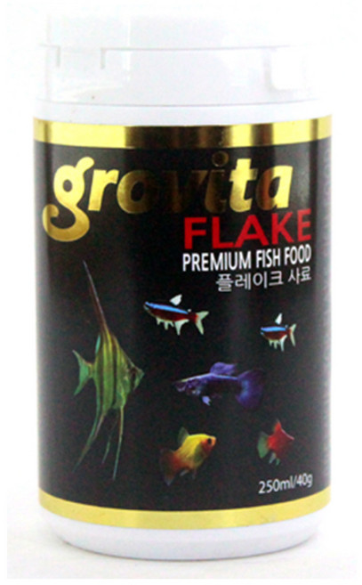 그로비타 플레이크 열대어 전용사료, 40g, 1개