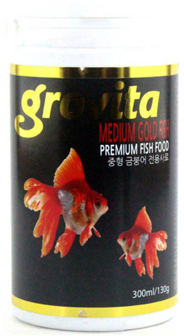 그로비타 중형 금붕어 전용사료, 300ml, 1개