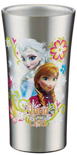 스케이터 안나와 엘사 스테인레스 텀블러, 혼합 색상, 300ml