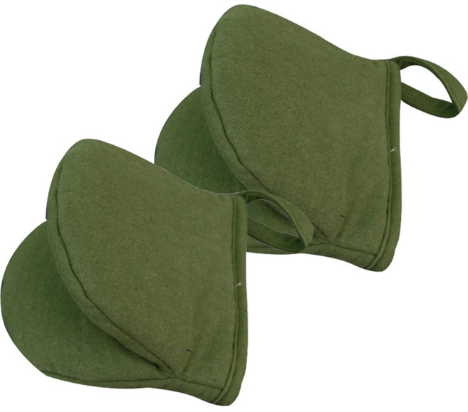 우리앤데코 코모 주방장갑, 올리브그린, 2개