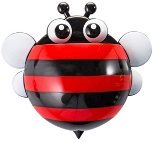 더자카 꿀벌 칫솔 꽂이, 레드-Y217LBBT020, 1개