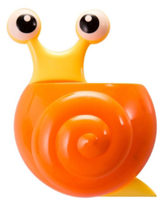 더자카 달팽이 칫솔 꽂이, 오렌지-Y217LBBT015, 1개