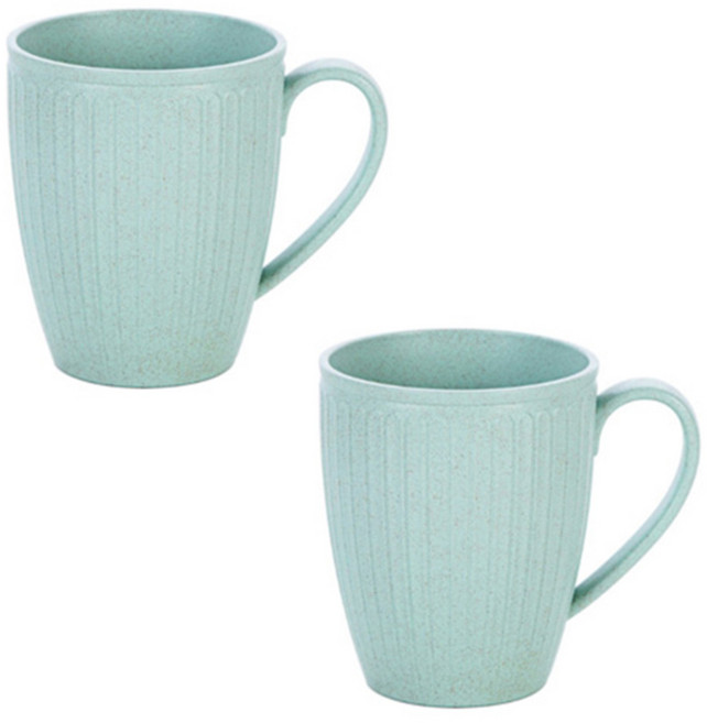 더자카 도자기라인 칫솔 꽂이 2종 세트, 그린-Y217LBBT039, 1세트