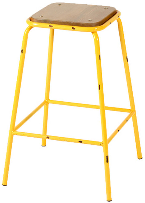 마켓비 DORTGEN 빈티지바스툴 SM-1074K-W, 옐로우, 1개