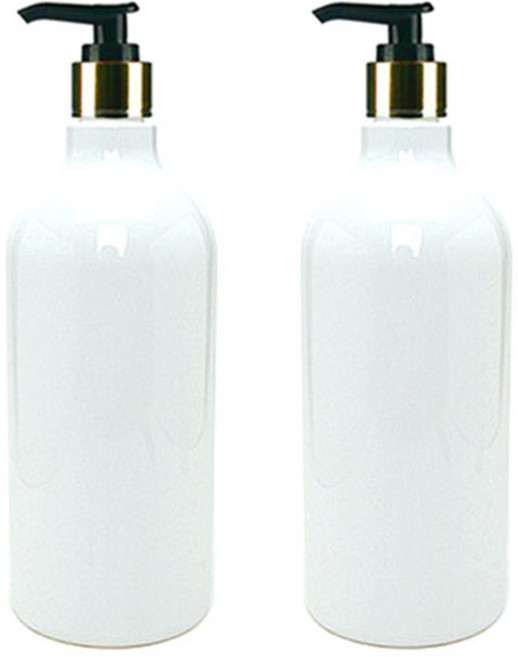 DN 디스펜서 1000ml, 백색 + 검정골드, 2개