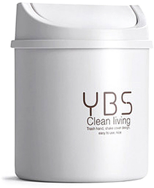 리버그린 데스크 미니휴지통 S, 화이트