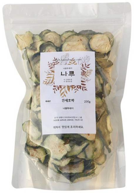 나물투데이 국내산 건애호박, 1개, 200g