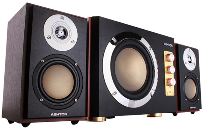 애쉬톤 2.1채널 스피커 AT-3800, AT-3800 (우드)