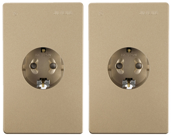 진흥전기 V시리즈 브라운 1구 콘센트, 2개