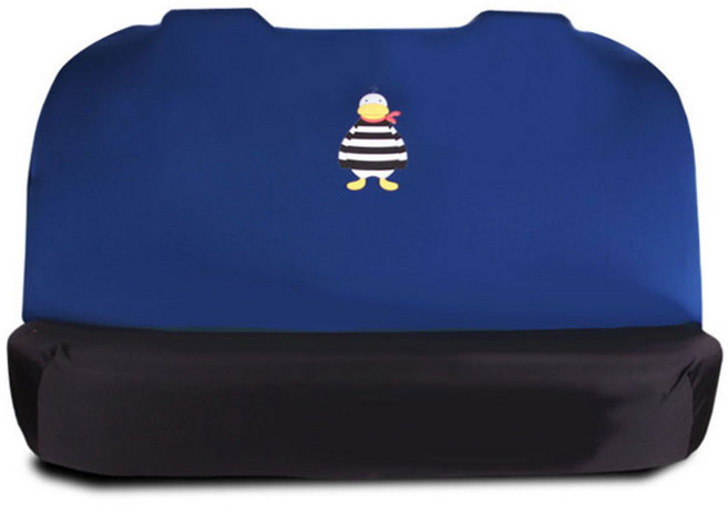 오링가 사계절 차량용 뒷좌석 패션 시트, 블루, 1개