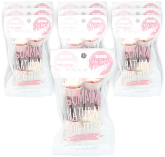 GUMMM 강아지 가죽껌 2p, 딩고오리맛, 10개