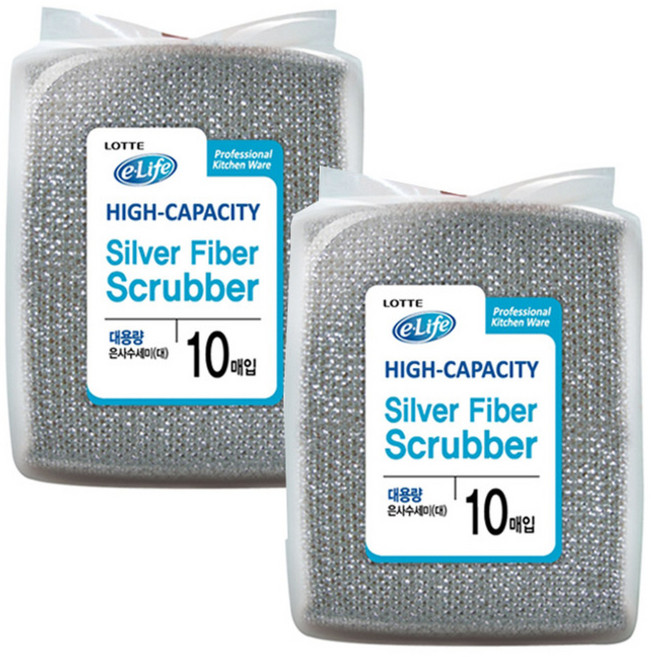 롯데이라이프 대용량 은사수세미, 10개입, 2개