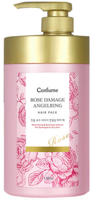 컨퓸 로즈 데미지 엔젤링 헤어 팩, 1kg, 1개