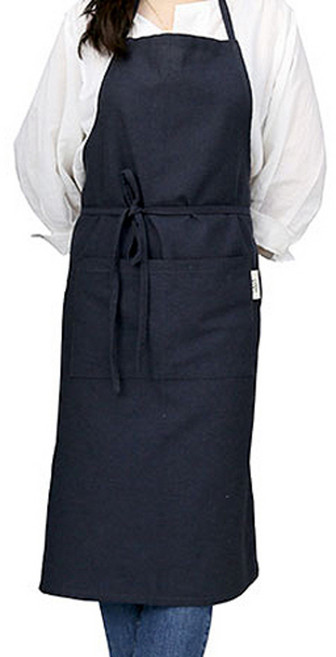 까사베르데 솔리드컬러 앞치마, 다크네이비, 1개
