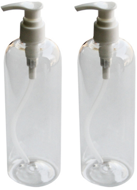 공병 500ml + 캡 세트, 투명 + 화이트캡, 2개