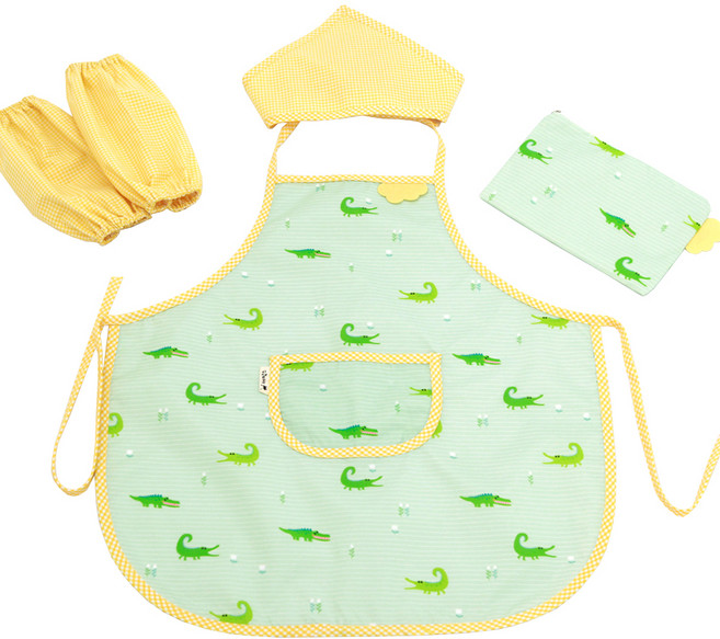 세맘스 아동용 방수 앞치마 4종 세트