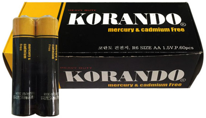코란도 건전지 벌크 AA, 60개입, 1개