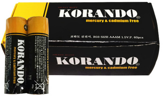 코란도 건전지 벌크 AAA, 60개입, 1개